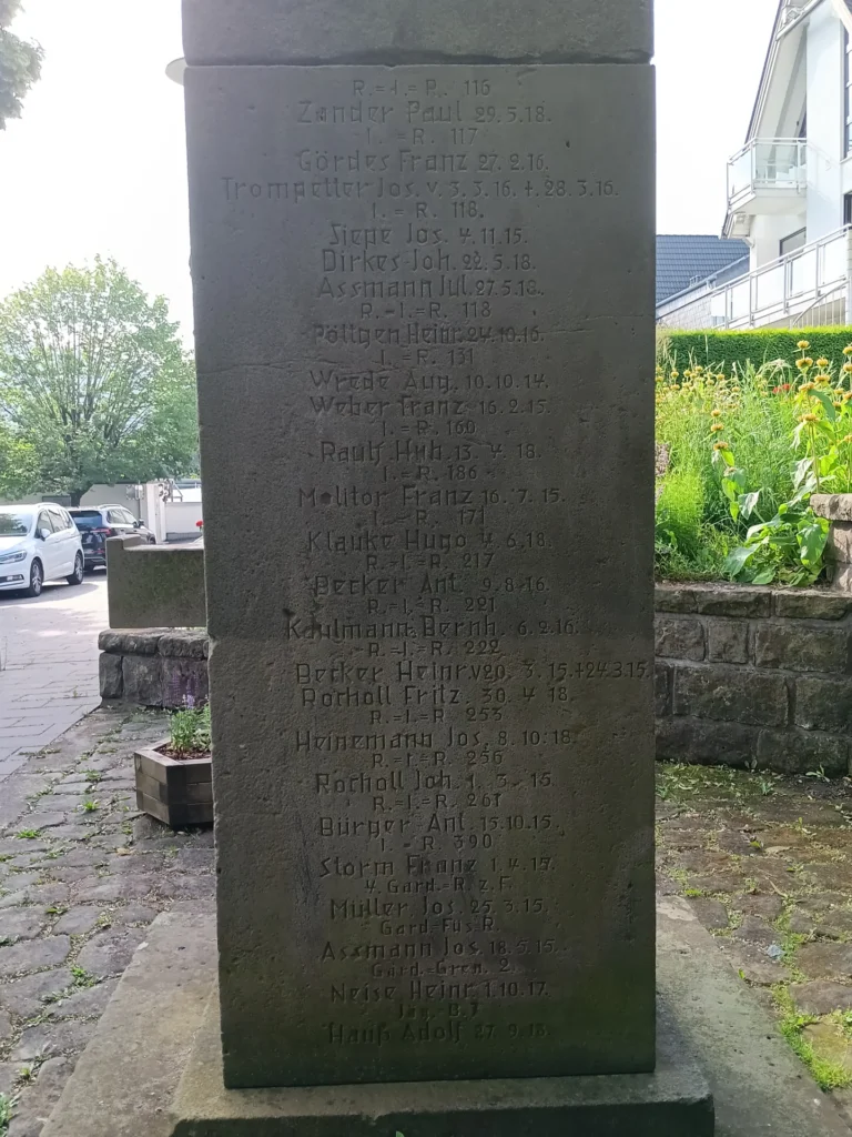 Ehrenmal Ww1 1